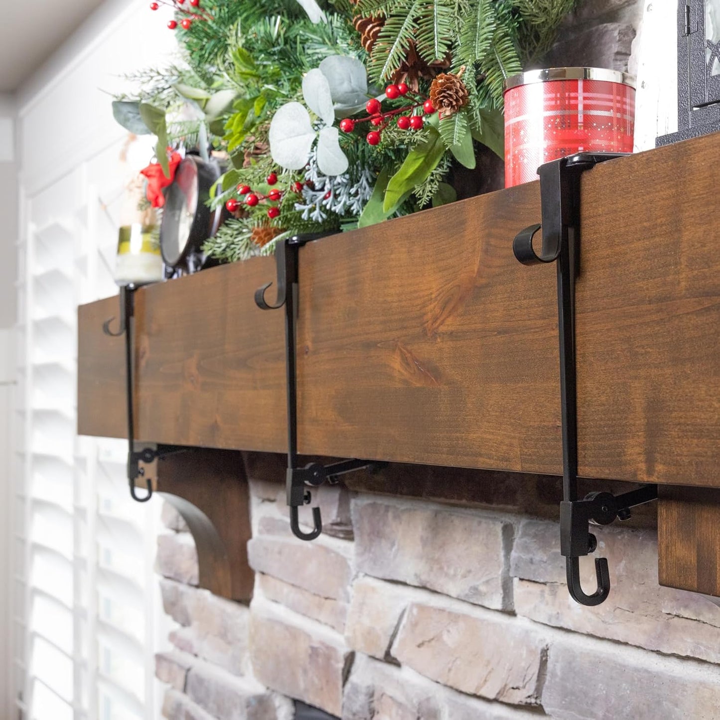 🎅Christmas SALE: 50% OFF✨ Fireplace Stocking and Garland Hanger