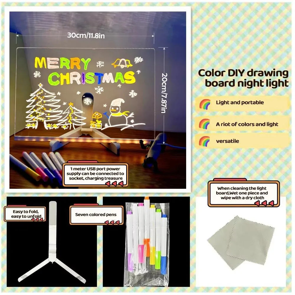 🎁The Best Gift For Kids-Luminous LED Drawing Board🎄🔥