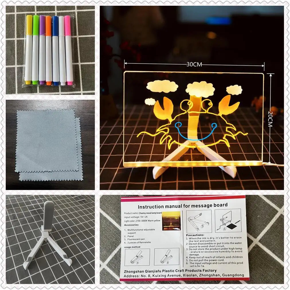 🎁The Best Gift For Kids-Luminous LED Drawing Board🎄🔥