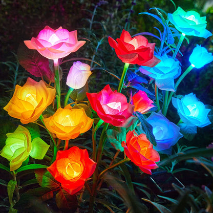 🔥Hot Sale-49% OFF🔥Outdoor Solar Rose Light 🌷