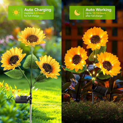 🔥Summer Sale-49% OFF🌻Solar Outdoor Sunflower Lights✨