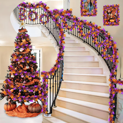 Halloween Tinsel Garland – Sparkly & Spooky Party Decor