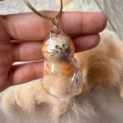 🏆 50K+ SOLD! – Almost Gone🔥Pet Hair Collector Keychain Charm Memorial Storage Box🔥