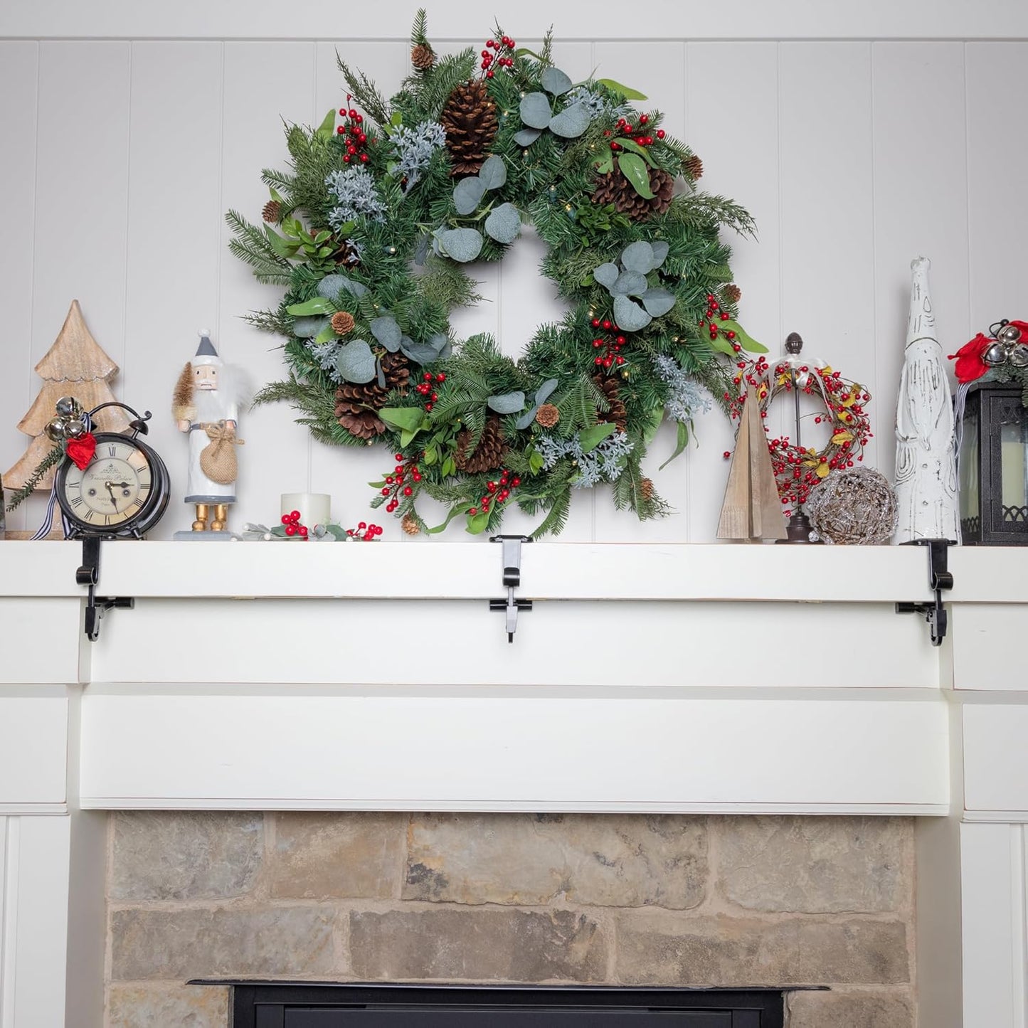 🎅Christmas SALE: 50% OFF✨ Fireplace Stocking and Garland Hanger
