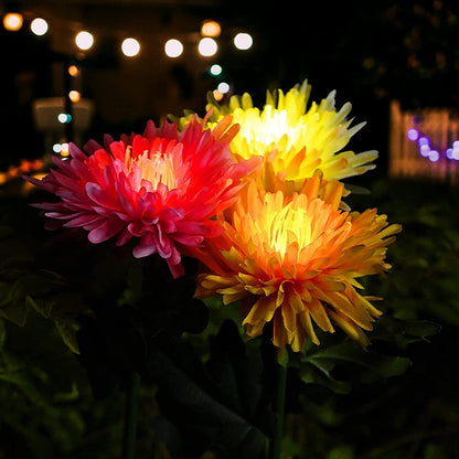 🔥Hot Sale-49% OFF🔥Outdoor Solar Chrysanthemum Garden Light✨