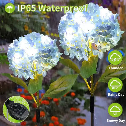 🔥Hot Sale-59% OFF🔥Outdoor Solar Hydrangea Flower Lights